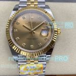 Swiss Reissue Rolex Datejust II ARF 3235 Champagne Dial Two-Tone Jubilee Watch 41mm 